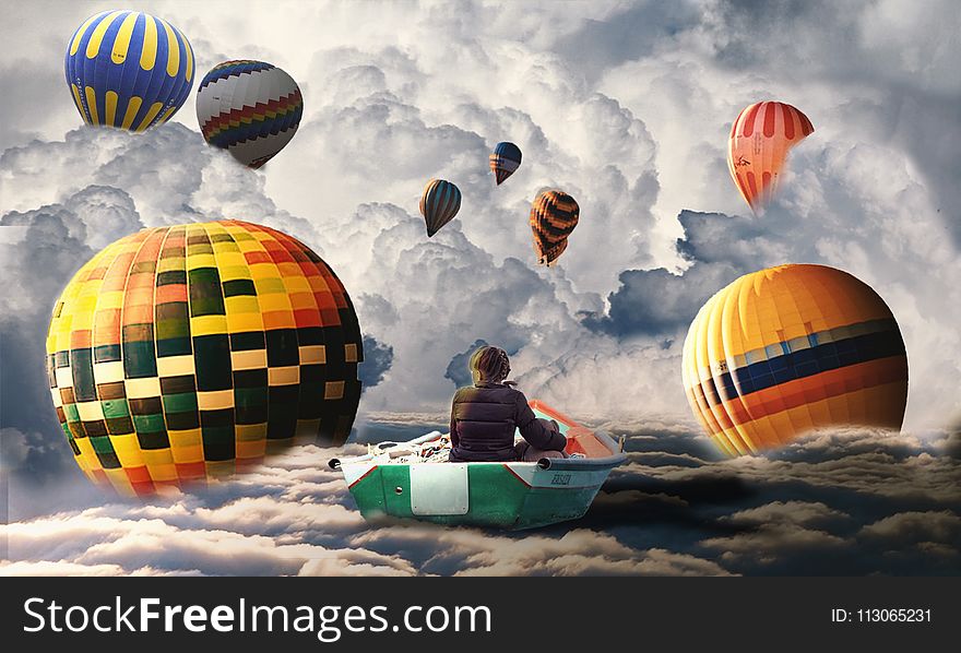 Hot Air Balloon, Hot Air Ballooning, Sky, Atmosphere Of Earth