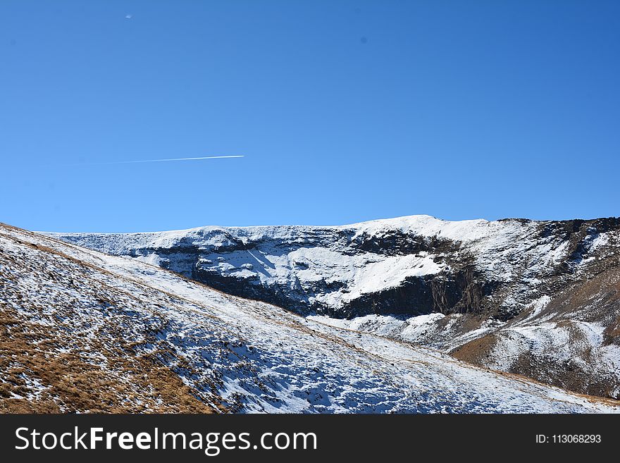 Sky, Mountainous Landforms, Snow, Mountain