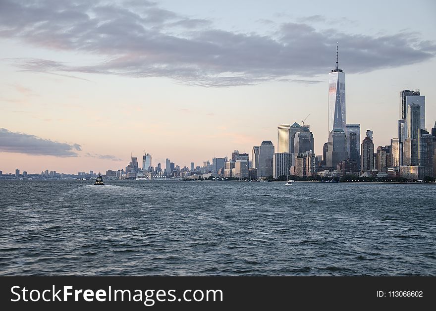 Skyline, City, Skyscraper, Sky