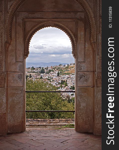 View from alhambra, granada, spain