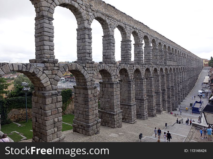Aqueduct, Bridge, Historic Site, Ancient Roman Architecture