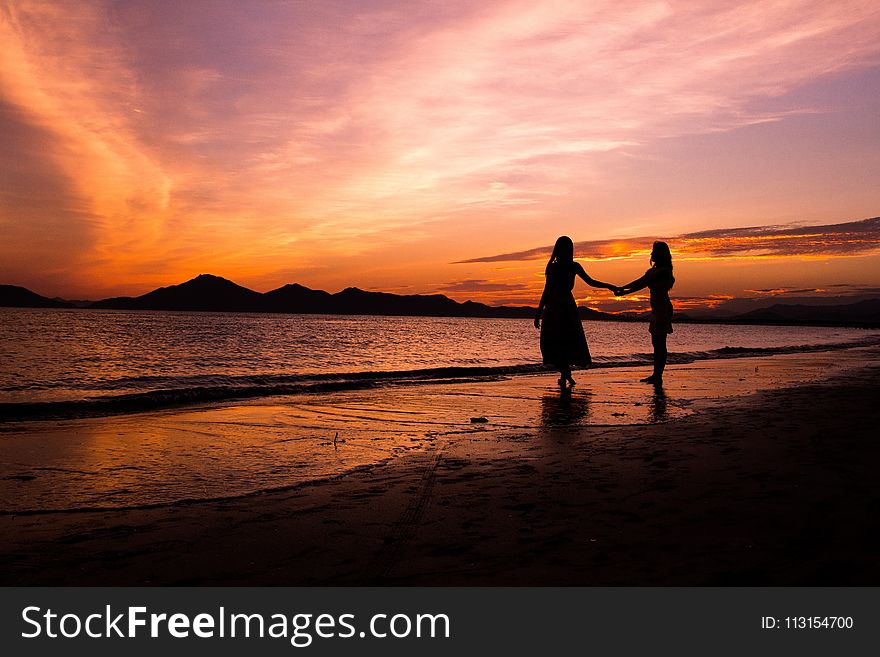 Sky, Sea, Sunset, Horizon