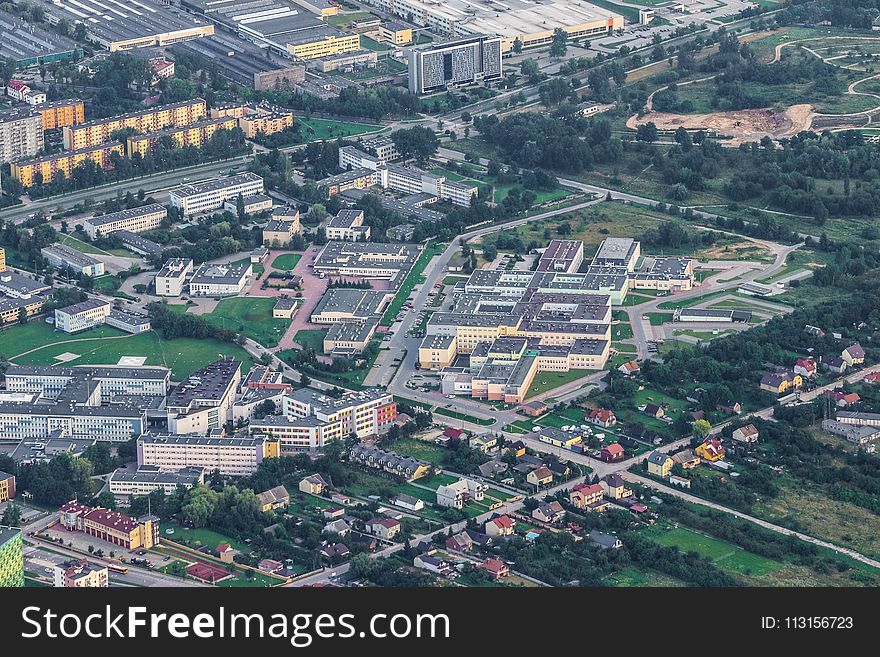 Aerial Photography, Urban Area, Bird's Eye View, City