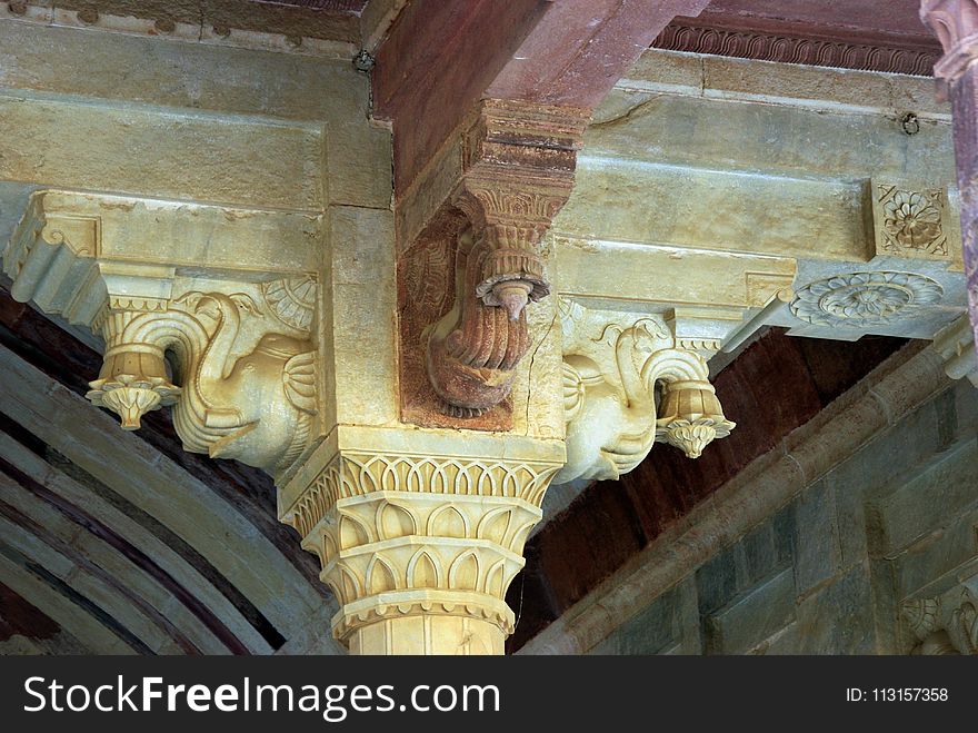 Stone Carving, Carving, Column, Sculpture