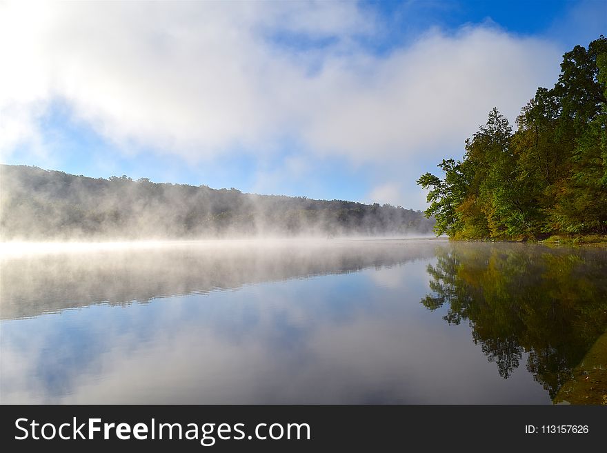 Reflection, Water, Nature, Sky