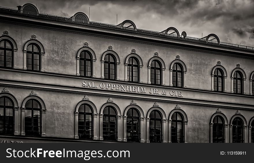 Landmark, Black And White, Building, Monochrome Photography