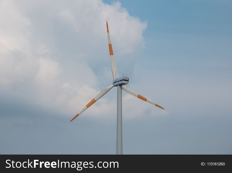 Wind Turbine, Wind Farm, Sky, Wind