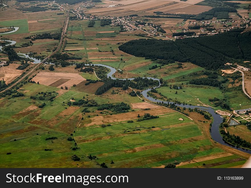 Aerial Photography, Bird's Eye View, Rural Area, Photography