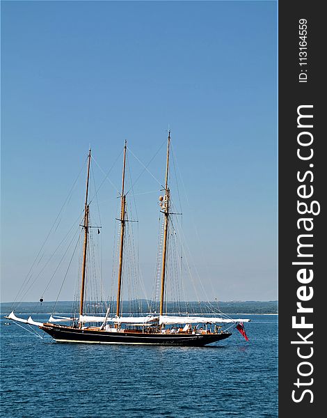 Tall Ship, Sailing Ship, Barquentine, Water Transportation