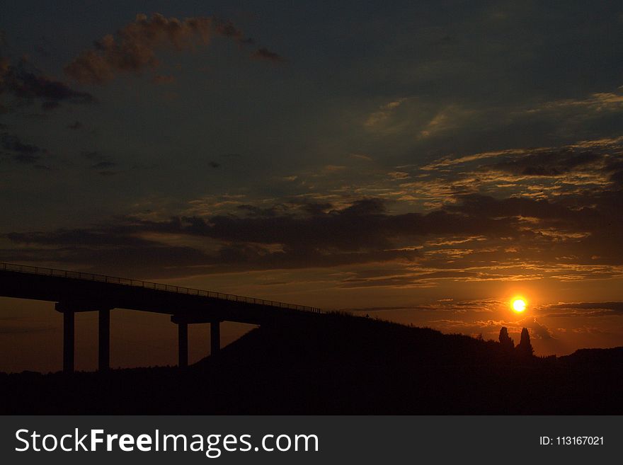 Sky, Horizon, Afterglow, Sunset