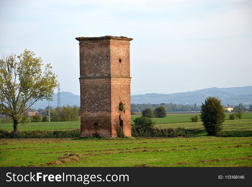 Historic Site, Field, Rural Area, Sky