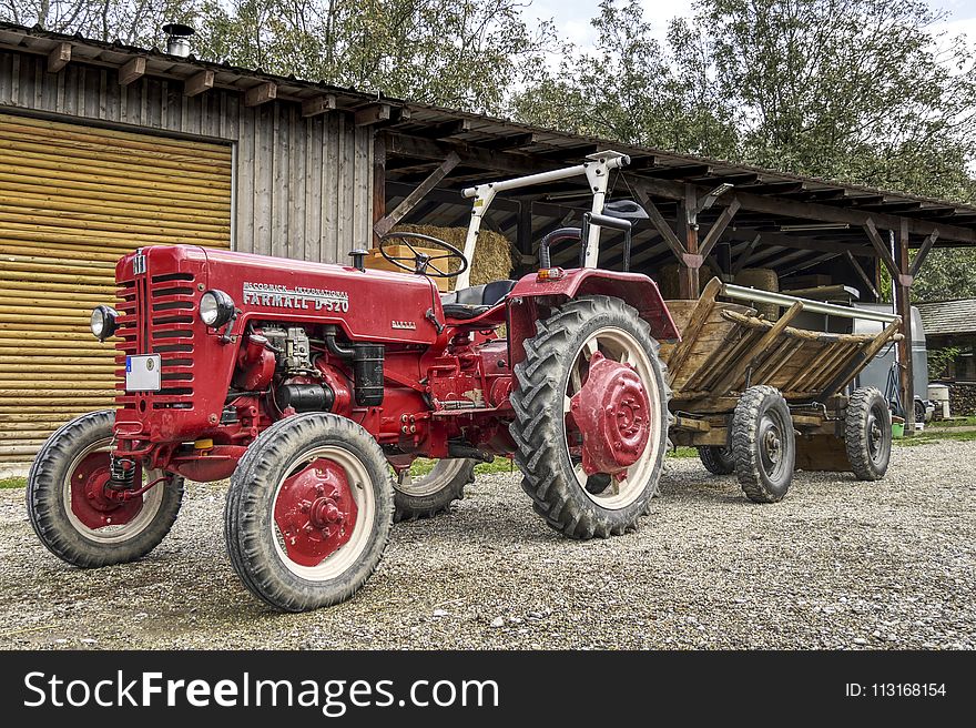 Tractor, Agricultural Machinery, Motor Vehicle, Vehicle