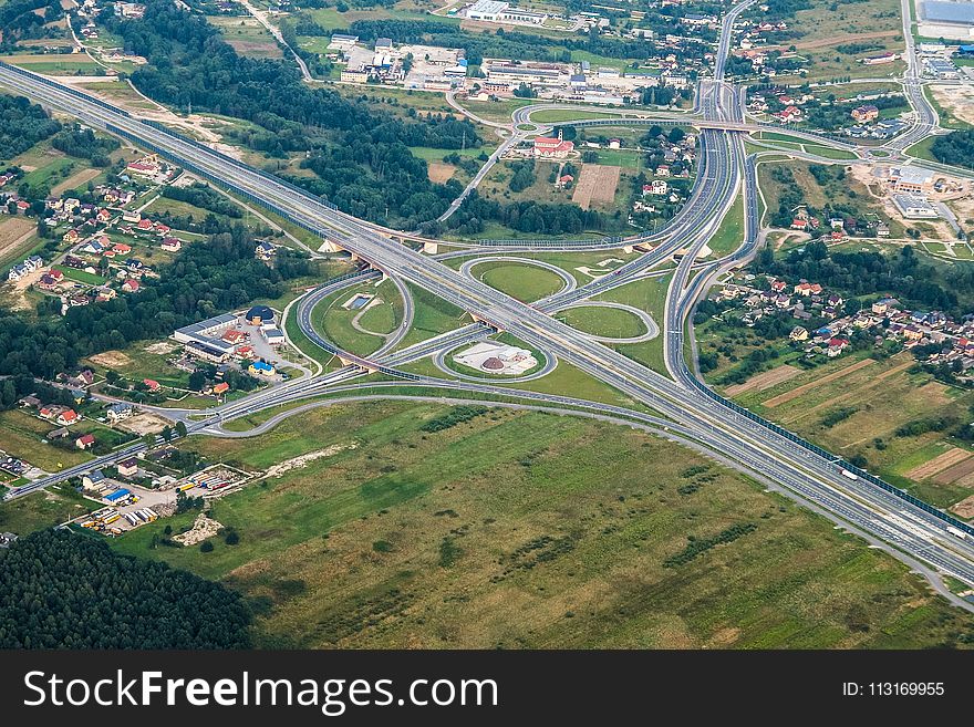 Aerial Photography, Road, Bird S Eye View, Metropolitan Area