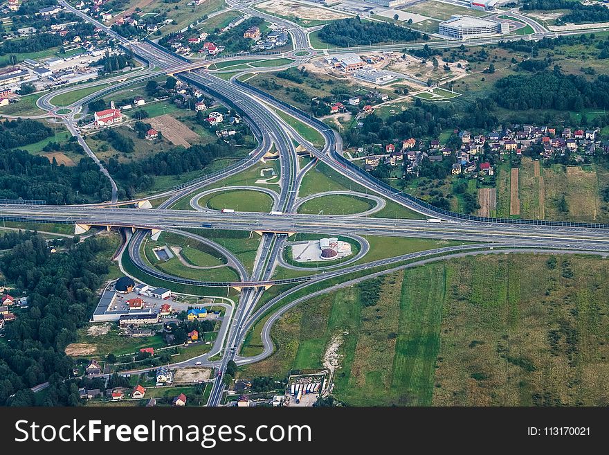 Road, Aerial Photography, Metropolitan Area, Bird's Eye View