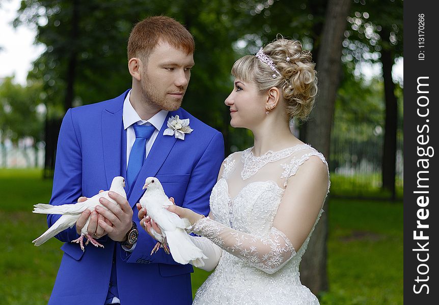 Blue, Photograph, Bride, Wedding