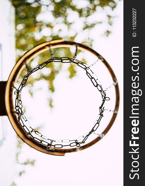 Selective Focus Photo of Basketball Ring