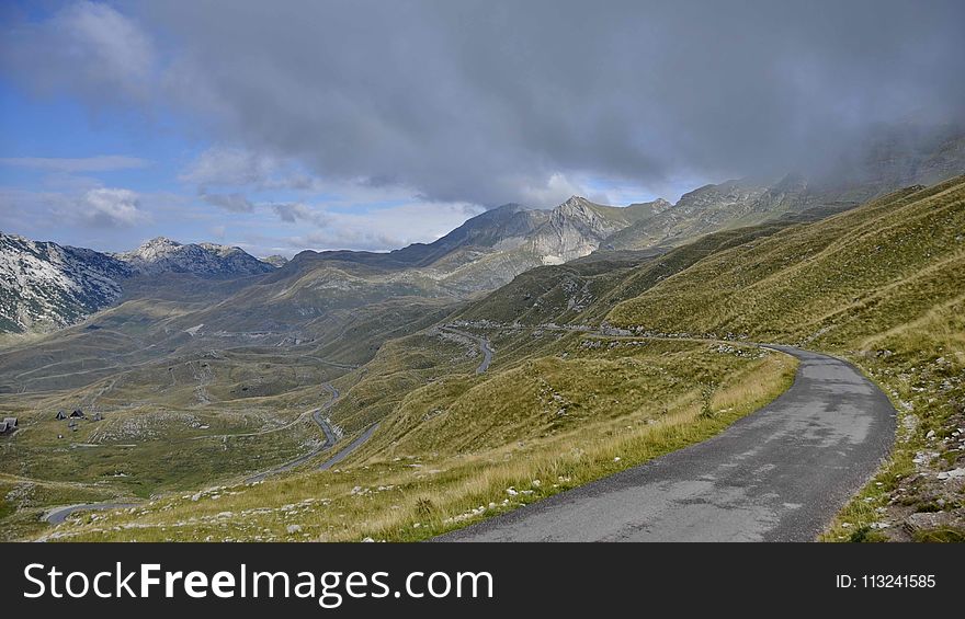 Highland, Road, Mountain Pass, Mountainous Landforms