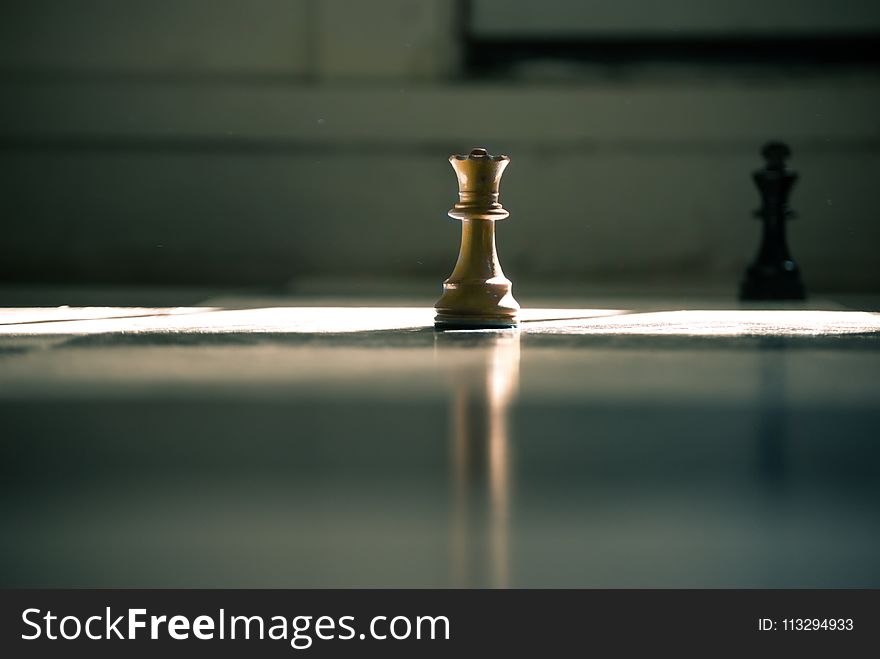 Brown Queen Chess Piece