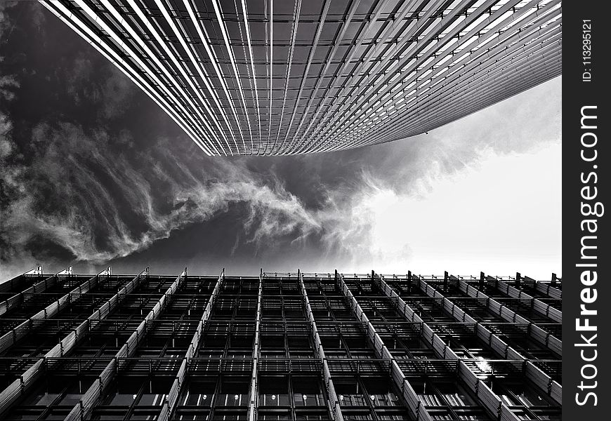 Grey Scale Photo Of Buildings