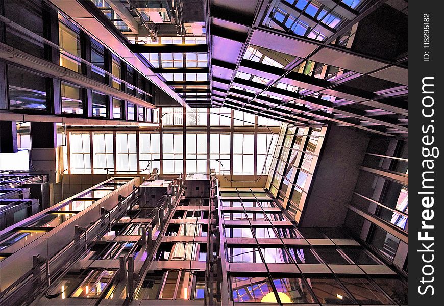 Low Angle Photograph of High-rise Building Interior