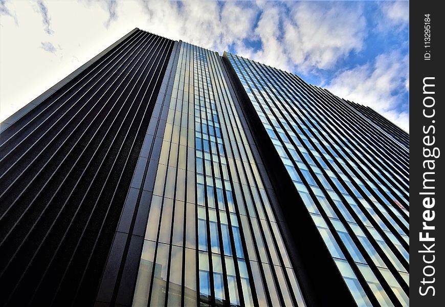 Worm&#x27;s Eye View of Building