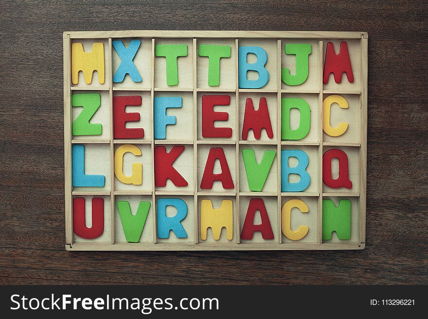 Colorful wooden word Team on a wood background. Business