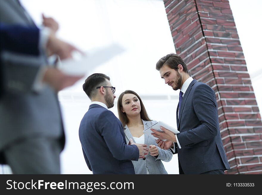 Business people meeting in office and discuss project