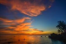 Sunset On The Ocean Stock Images Sunset On The Ocean Stock Images