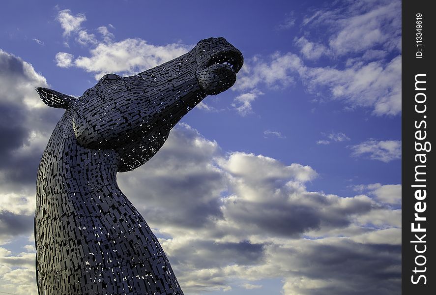 Low Angle Photo of Horse Statue