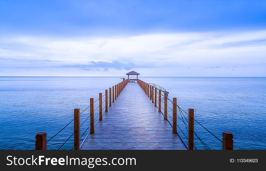 Grey Wooden Dock