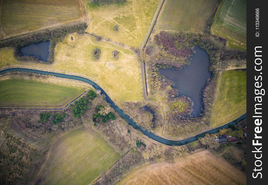 Geographical Map Aerial View