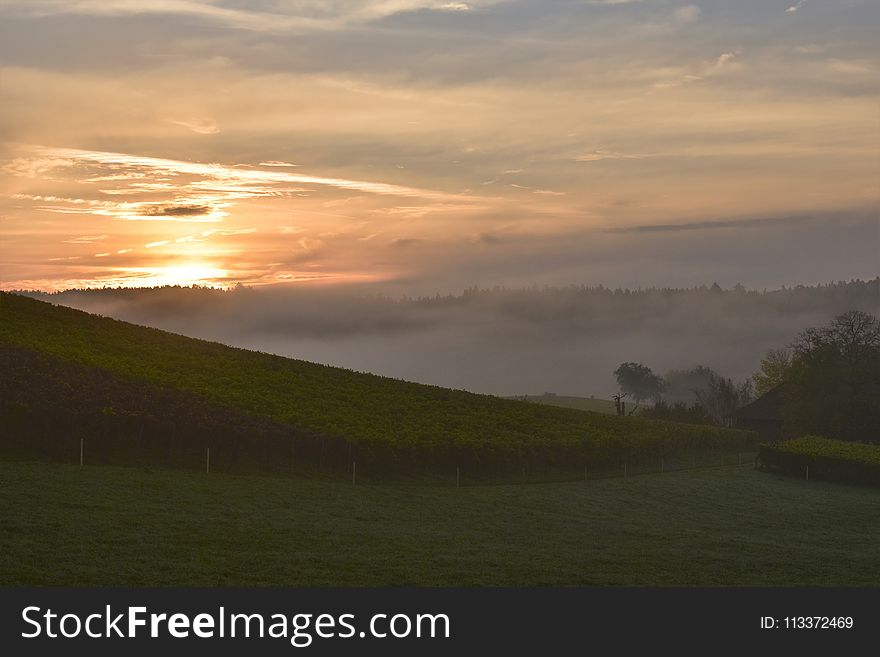 Sky, Field, Highland, Horizon