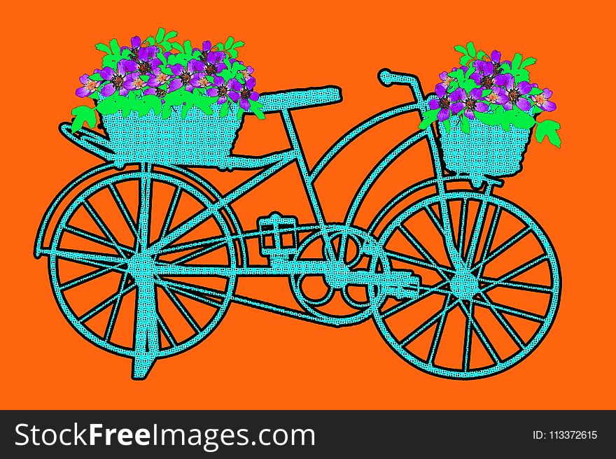 Bicycle, Bicycle Wheel, Flower, Product