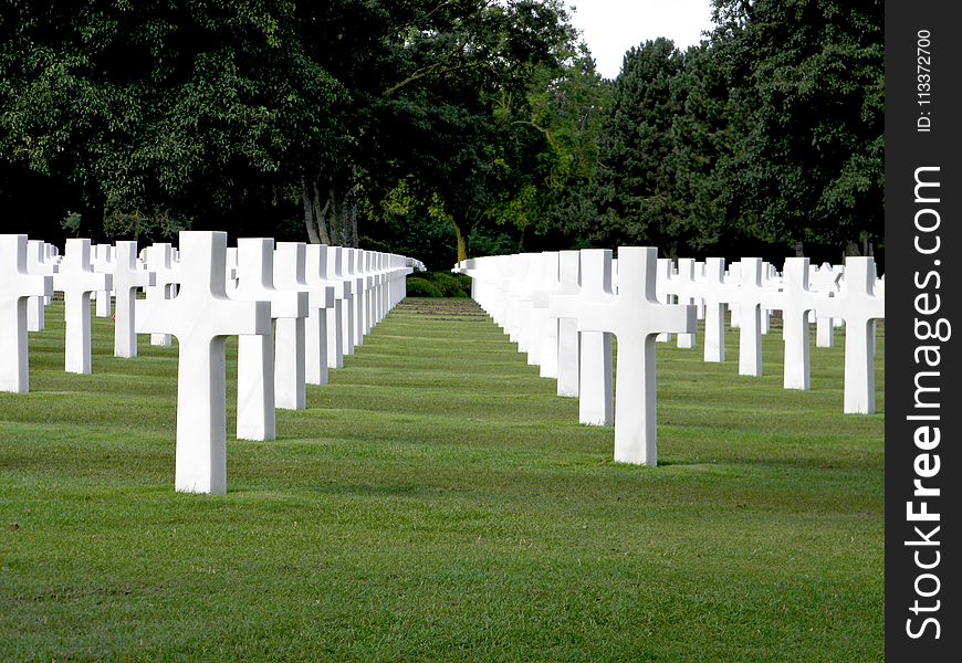 Cemetery, Grave, Grass, Memorial