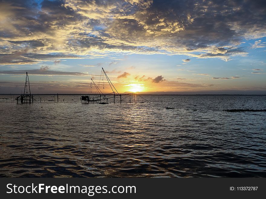 Sea, Sky, Horizon, Water