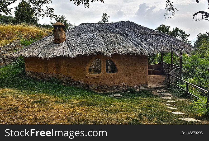 Hut, Thatching, Cottage, Roof