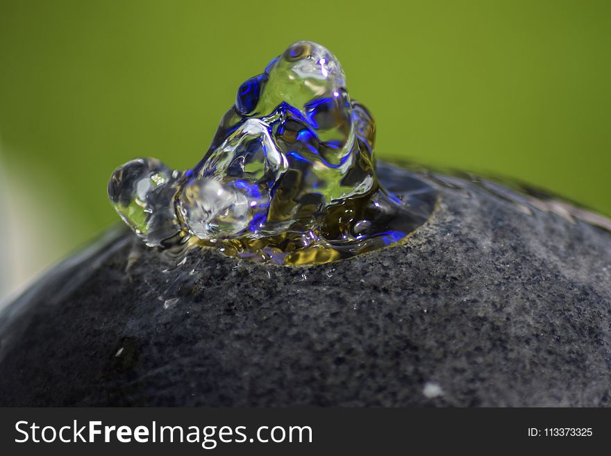 Water, Macro Photography, Close Up, Crystal