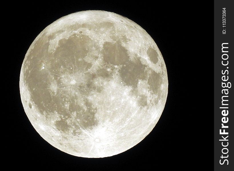 Moon, Full Moon, Astronomical Object, Atmosphere