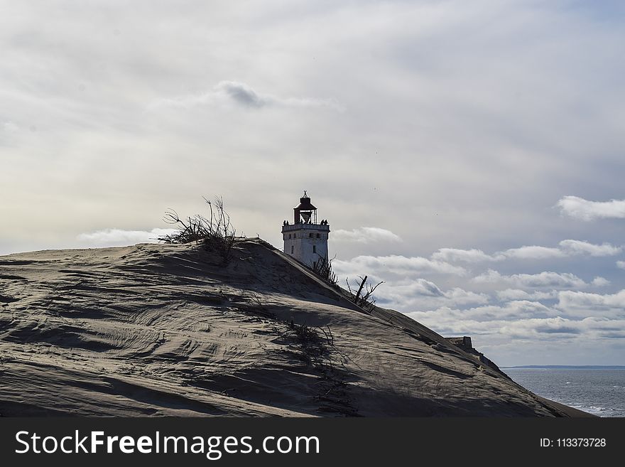 Sky, Lighthouse, Sea, Promontory