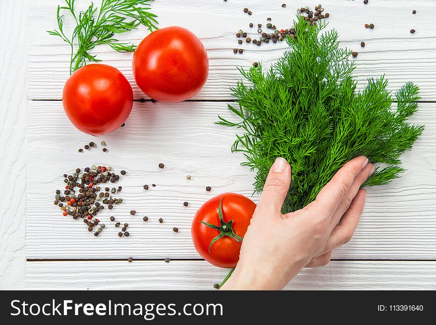 Woman Making Salad