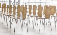 Rows Of Chairs - Meeting Background Stock Image