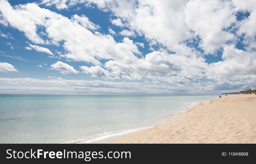 Panoramic Photography of White Sand Beach
