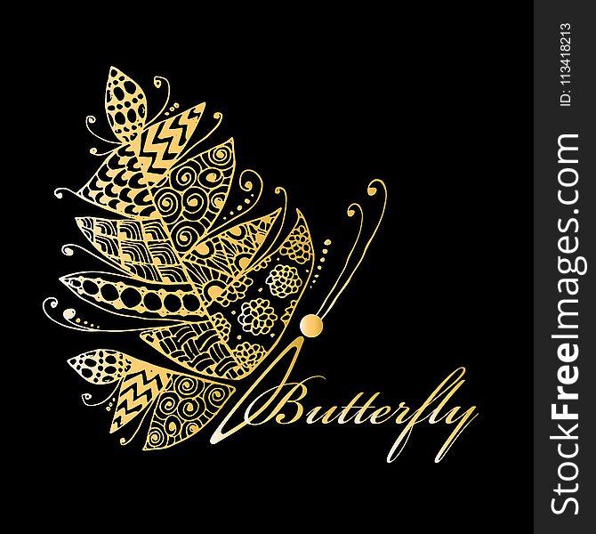 Art butterfly for your design