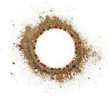 Ground Black Pepper Isolated Stock Photo Ground Black Pepper Isolated Stock Photo