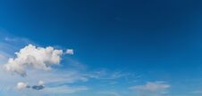 Blue Sky And White Cloud . Stock Photo