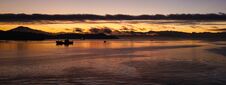 Sunrise Over The Ocean Near Puerto Montt In Chile. Royalty Free Stock Photography Sunrise Over The Ocean Near Puerto Montt In Chile. Royalty Free Stock Photography