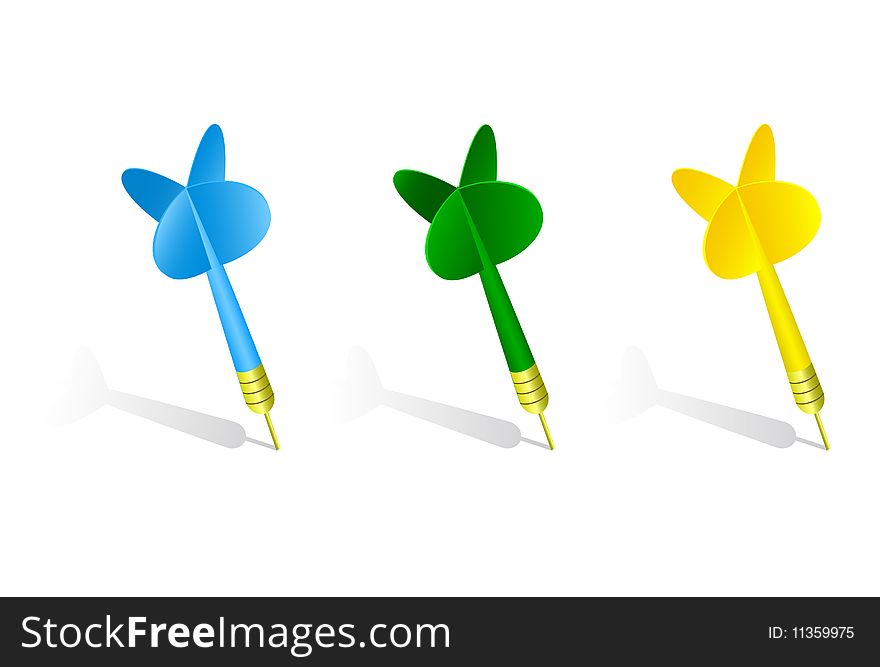 Darts vector illustration