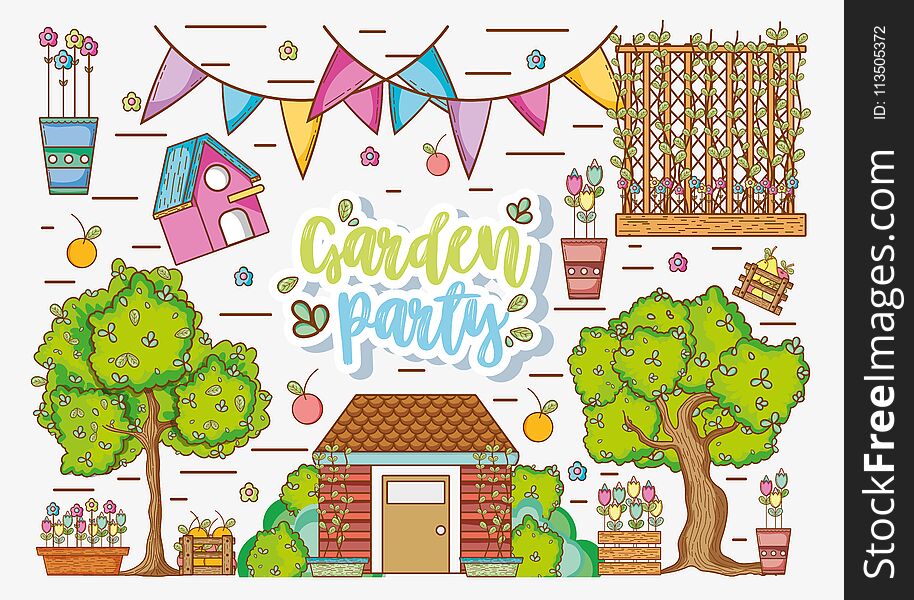 Garden Party Cartoons