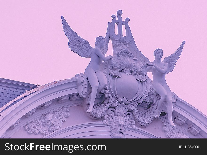 Two Angels Ornate Arch