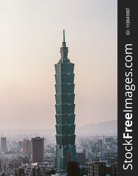 Taipei 101 Under Clear Sky at Daytime